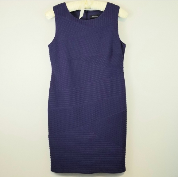 R&M Richards 14 Purple Sleeveless Midi Dress - Picture 2 of 7